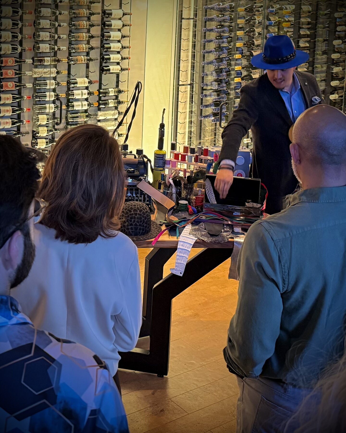 Private bespoke hat design consultation in session — Alta Aura Designs